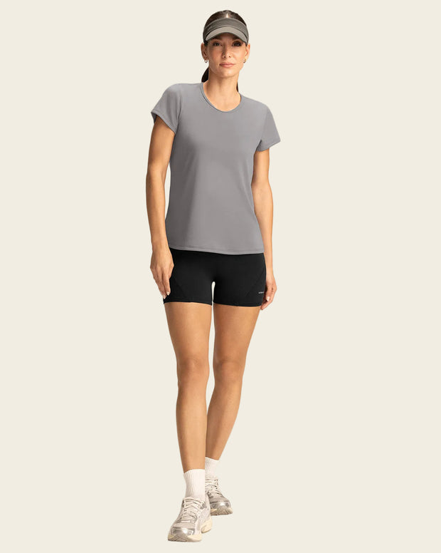 Camiseta deportiva de secado rápido y silueta semiajustada