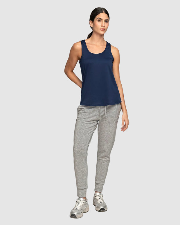 Camiseta deportiva de secado rápido y silueta semiajustada para mujer
