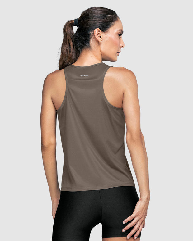 Camiseta deportiva de secado rápido y silueta semiajustada para mujer
