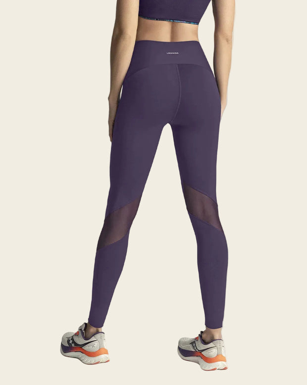 Legging de compresión con mallas transpirables en piernas