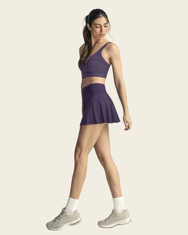 Falda deportiva con short interno con bolsillo