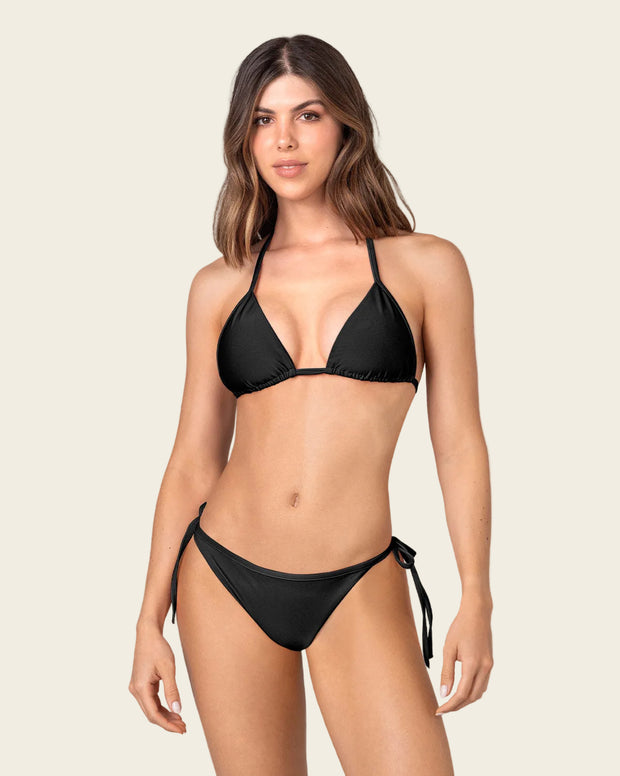 Bikini con top y panty anudables