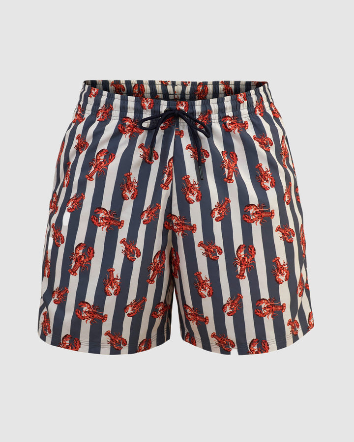 Pantaloneta de baño masculina con práctico bolsillo al lado derecho