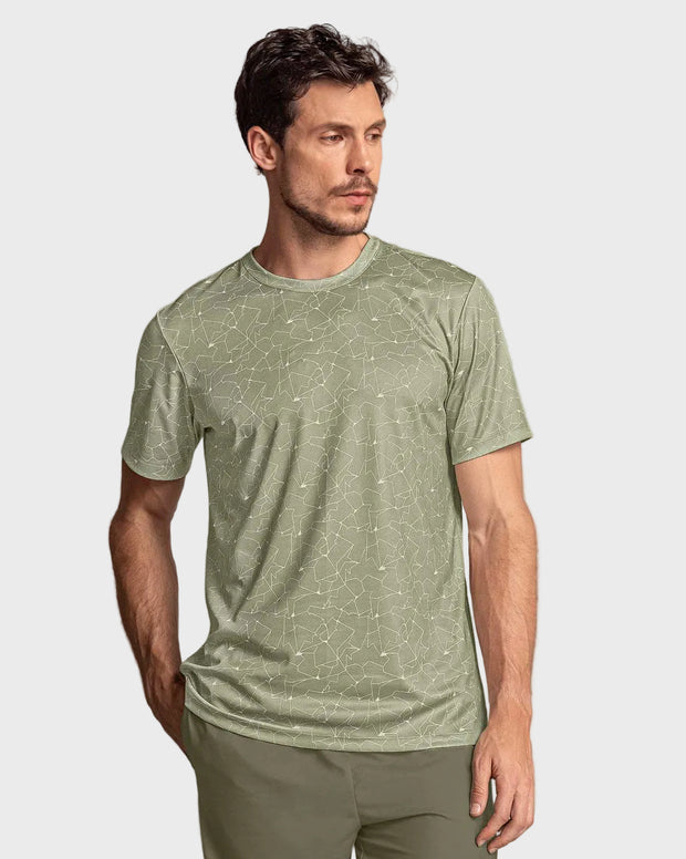 Camiseta deportiva masculina con tecnología de secado rápido