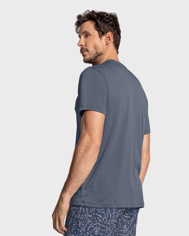 Camiseta deportiva masculina semiajustada de secado rápido