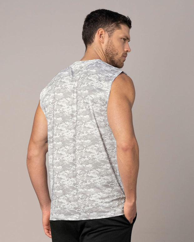 Camiseta manga sisa deportiva y de secado rápido para hombre