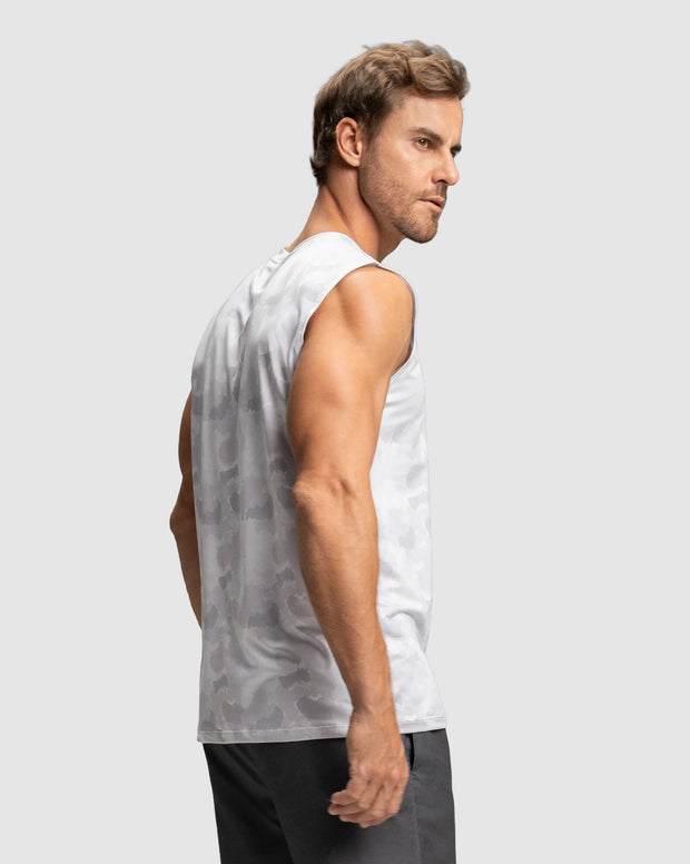 Camiseta manga sisa deportiva y de secado rápido para hombre
