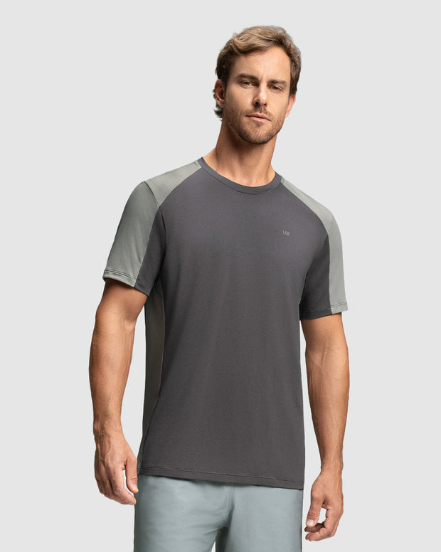 Camiseta deportiva masculina manga corta