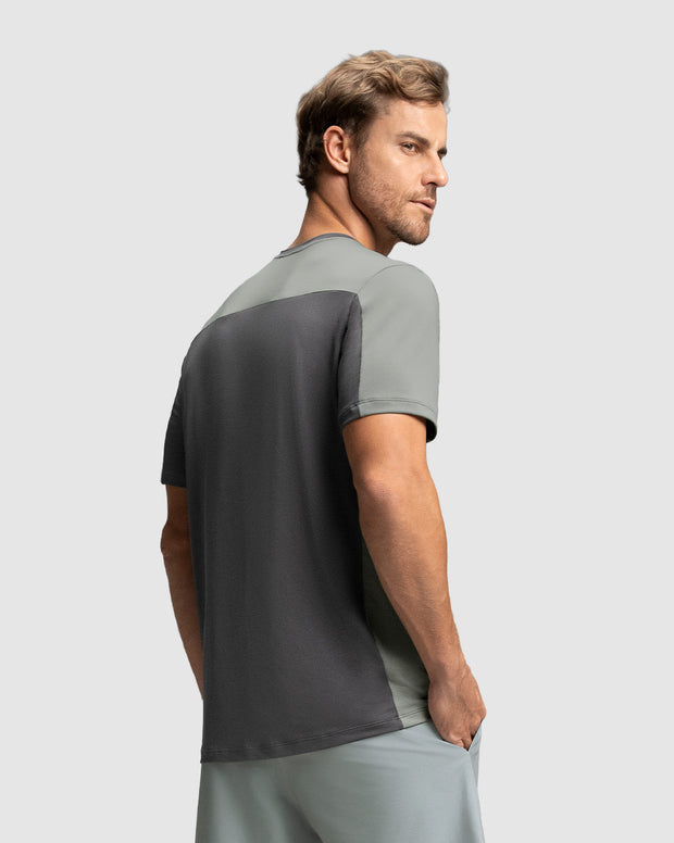 Camiseta deportiva masculina manga corta