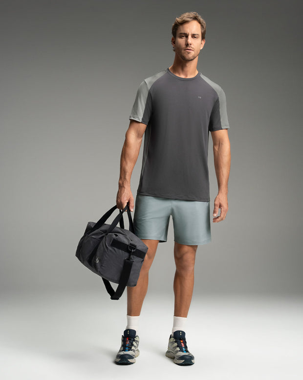 Camiseta deportiva masculina manga corta