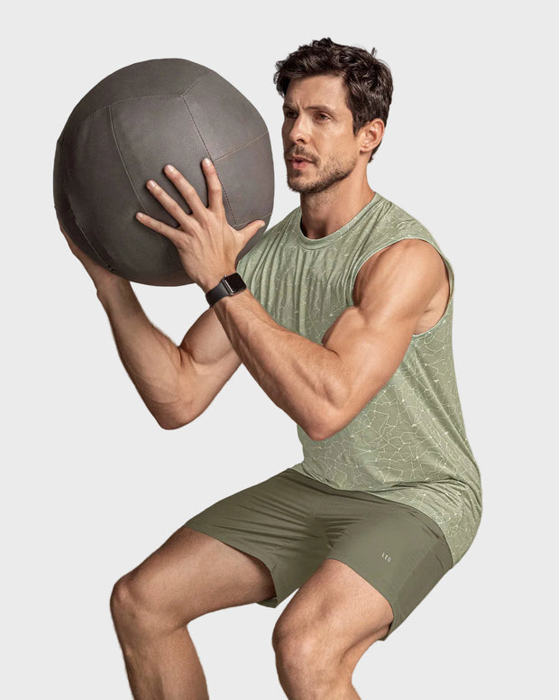 Pantaloneta deportiva con bolsillos funcionales