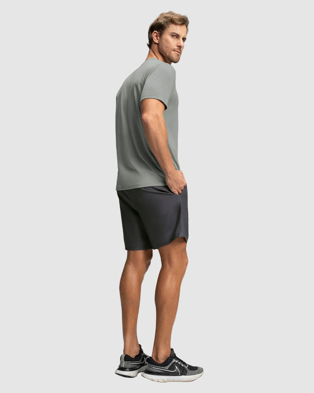 Pantaloneta deportiva con bolsillos funcionales