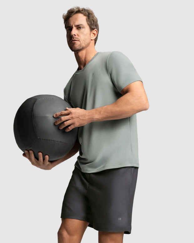 Pantaloneta deportiva con bolsillos funcionales
