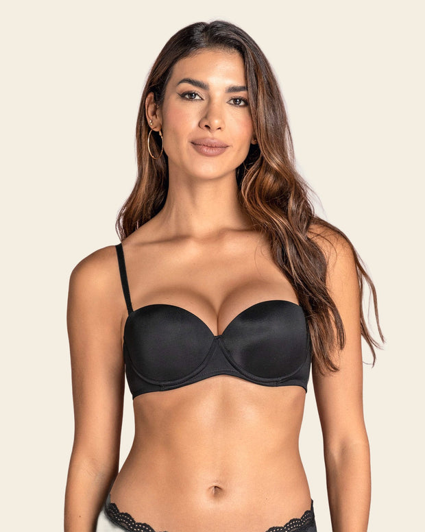 Brasier strapless con varilla de realce suave