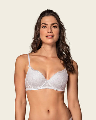Solo-POS Brasier de realce suave en encaje con cargaderas multiusos#color_000-blanco