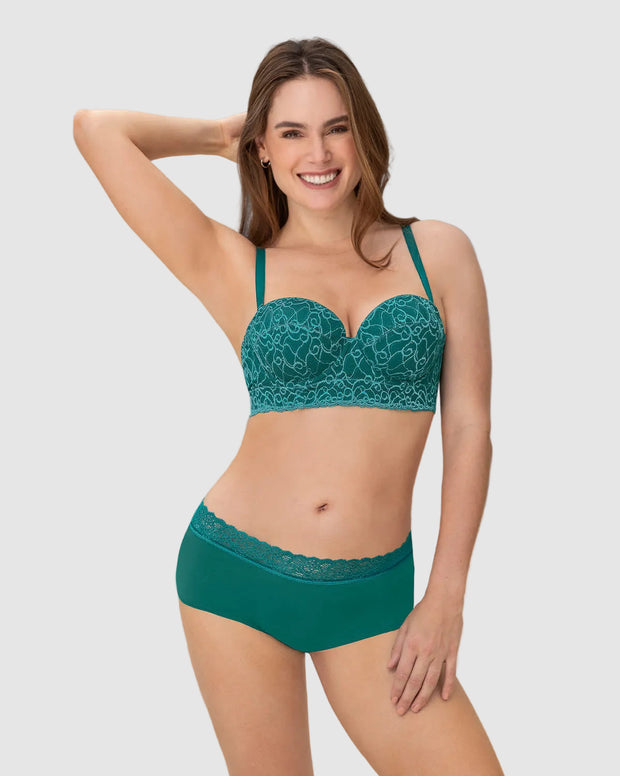 Brasier en encaje con realce incorporado