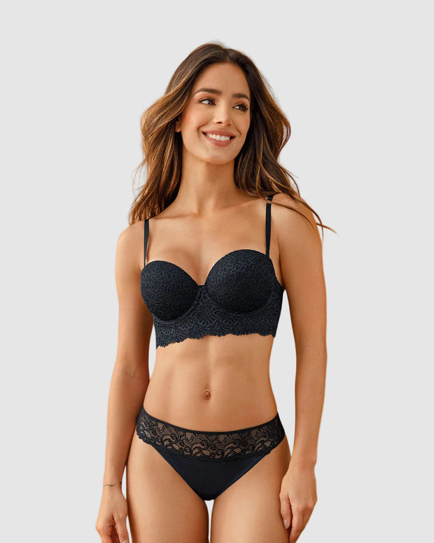 Brasier en encaje con realce incorporado