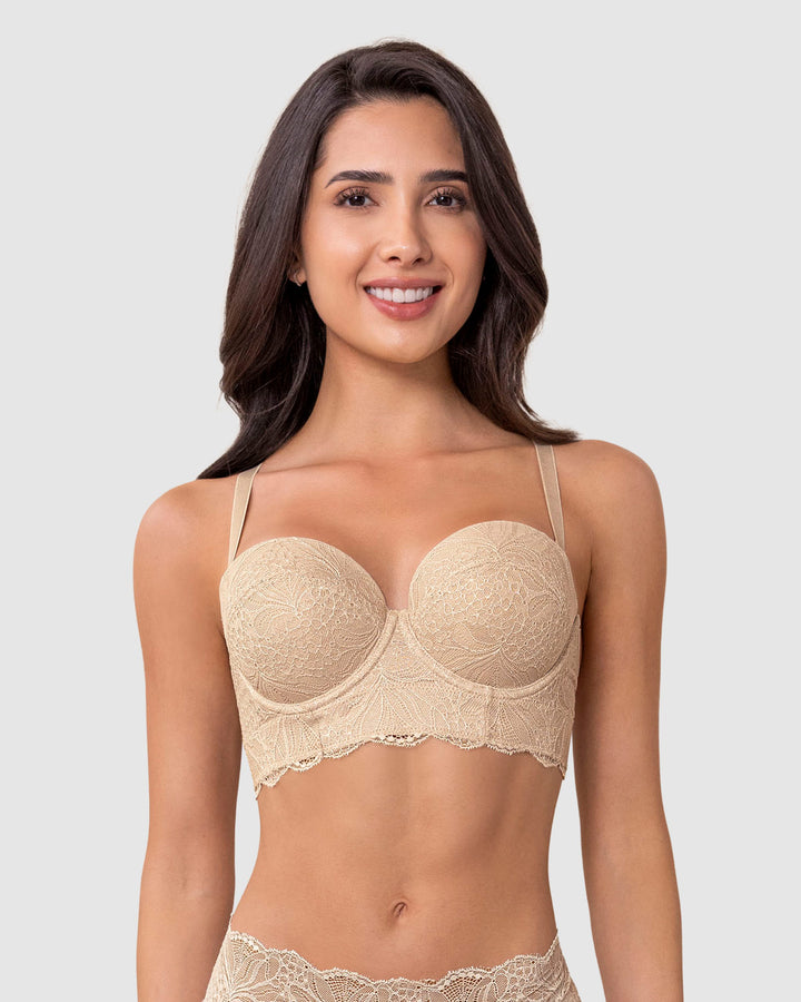 Brasier en encaje con realce incorporado