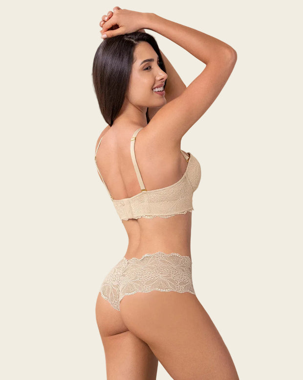 Solo-POS Brasier en encaje con realce incorporado
