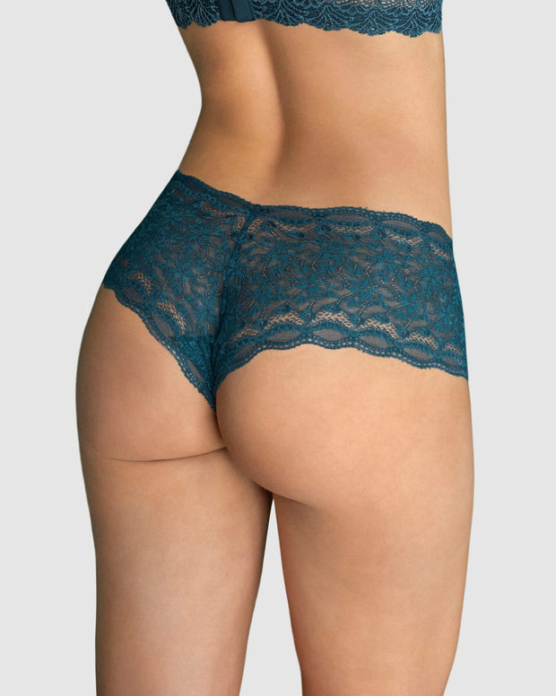Panty estilo hípster en SmartLace® sexy con refuerzo en algodón