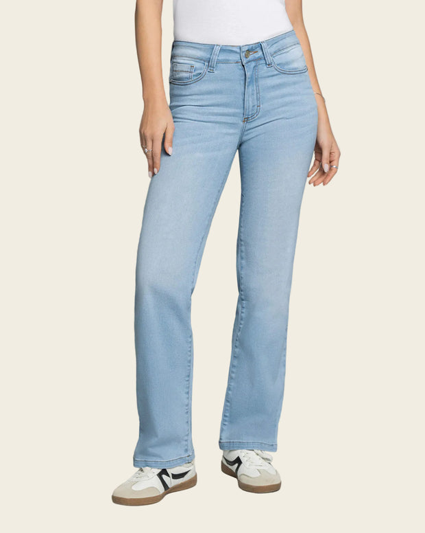 Jean levanta glúteos bota recta