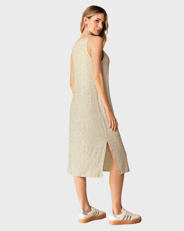 Vestido manga sisa silueta semiajustada multipropósito como pijama o exterior