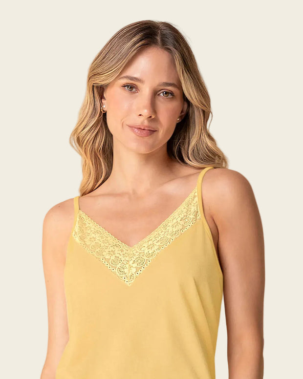 Camiseta de tiritas con escote en V