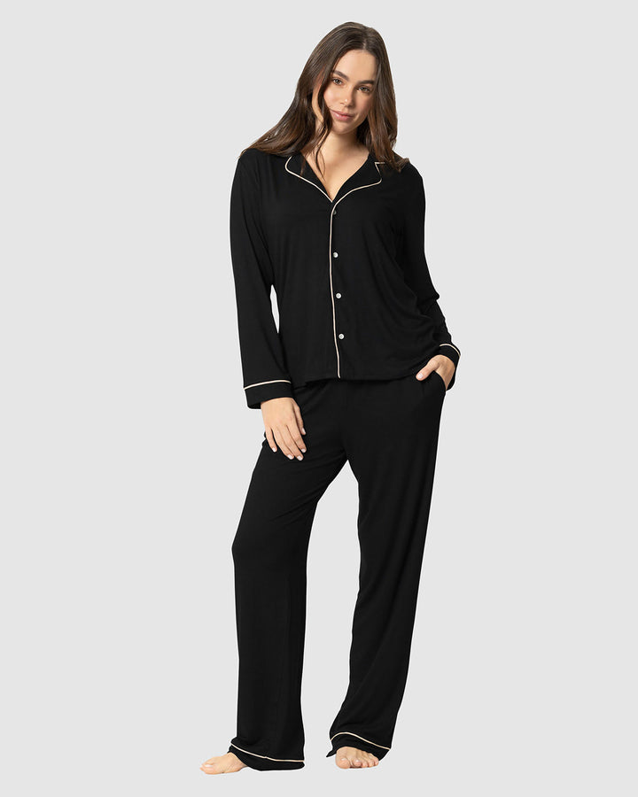 Conjunto de pijama: camiseta manga larga y pantalón largo