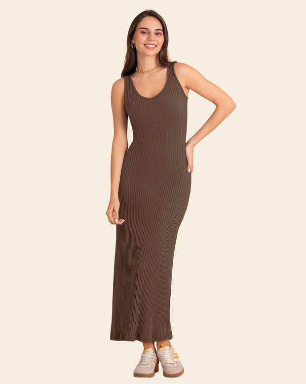 Vestido manga sisa doble escote
