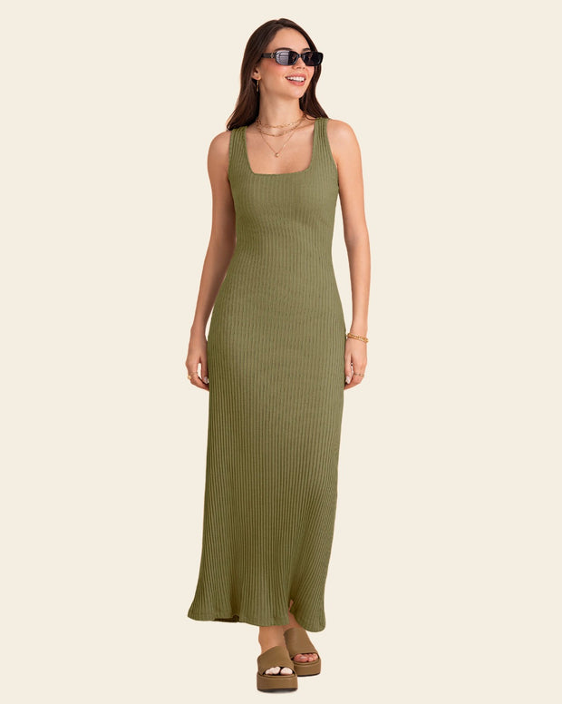 Vestido manga sisa doble escote