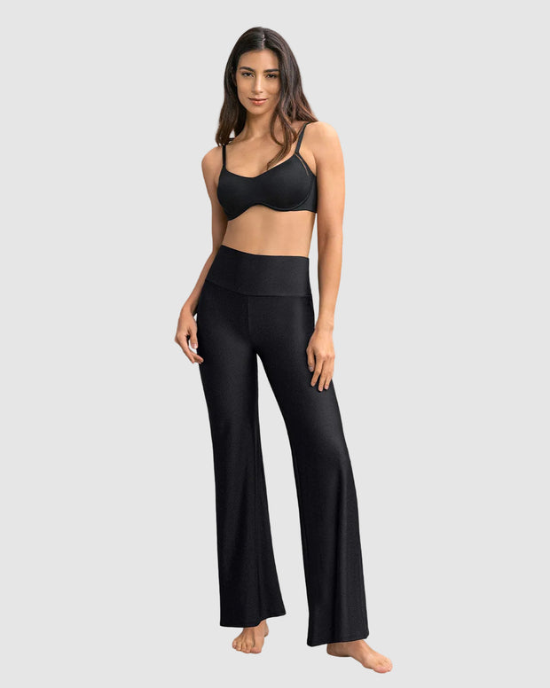Legging bota recta con compresión de abdomen