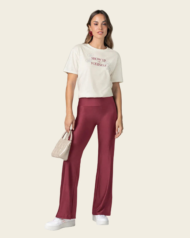 Legging bota recta con compresión de abdomen