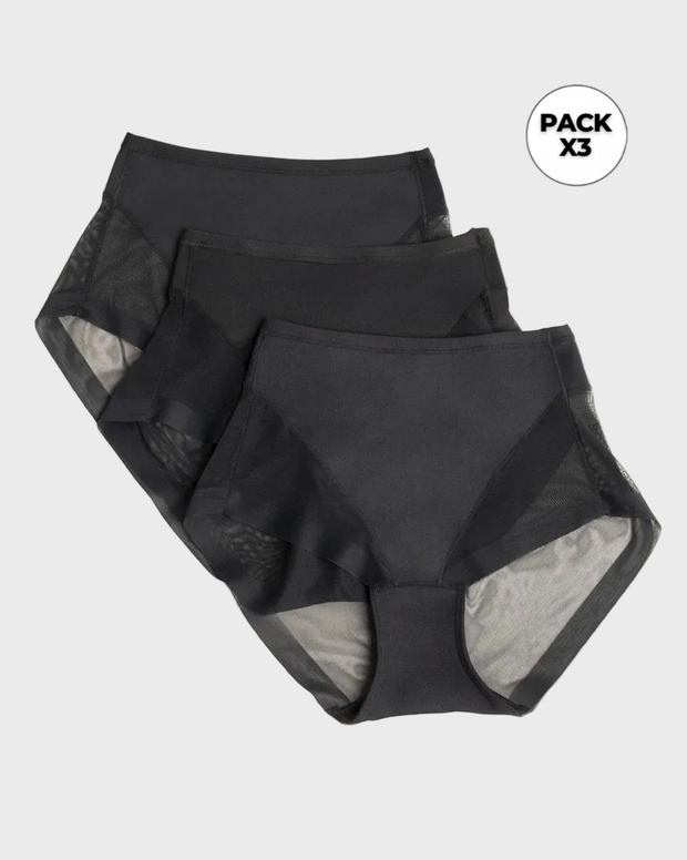 Paquete x 3 panties clásicos invisibles con SmartLace®