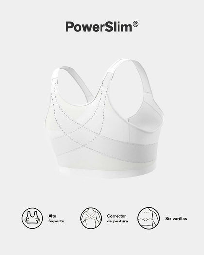 Brasier corrector de postura con compresión de volumen del busto Multi/Functional#color_000-blanco