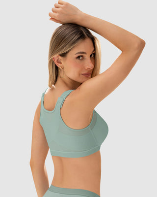 Brasier corrector de postura, compresión volumen del busto#color_796-verde-claro