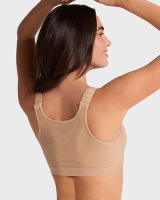 Brasier corrector de postura con compresión de volumen del busto Multi/Functional#color_801-cafe-medio