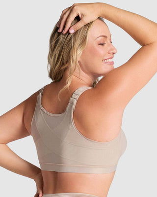 Brasier corrector de postura con compresión de volumen del busto Multi/Functional#color_802-cafe-claro