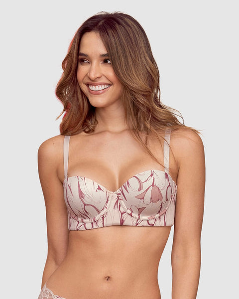 Perfect Strapless Brasier strapless con compresión fuerte de espalda#color_394-tulipanes