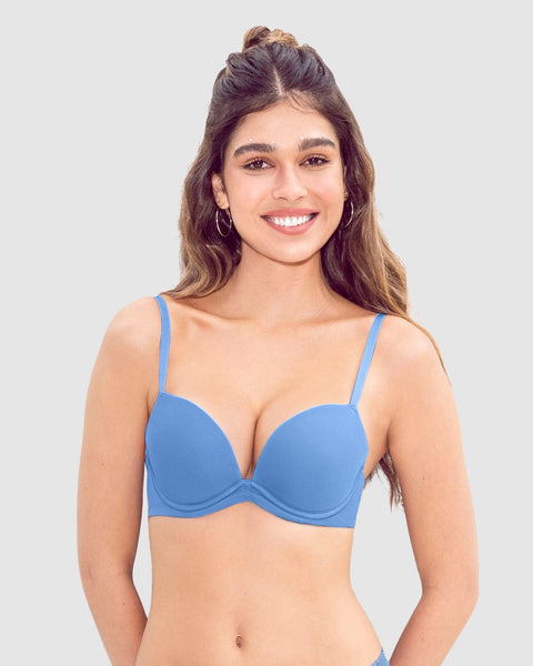 Paquete 6 Brasier Doble Push-up Aumenta 2 Tallas, Liso