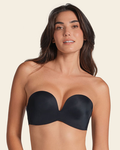 Brasier strapless antigravedad de realce alto sin varilla#color_700-negro