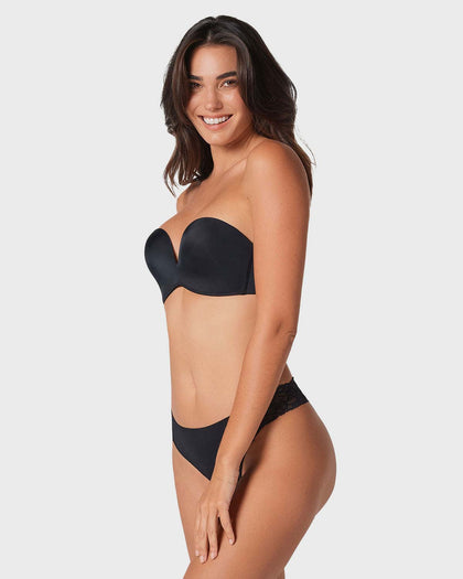 Brasier strapless antigravedad de realce alto sin varilla#color_700-negro