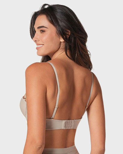 Brasier strapless Magic Up de doble realce que aumenta dos tallas de copa#color_802-cafe-claro