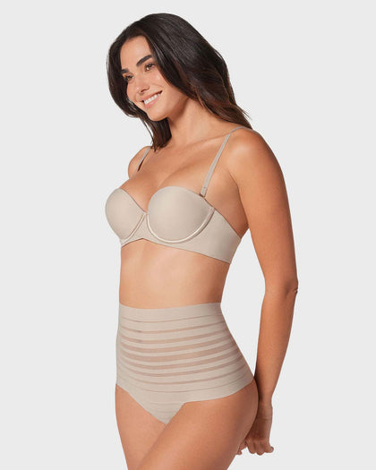 Brasier strapless Magic Up de doble realce que aumenta dos tallas de copa#color_802-cafe-claro