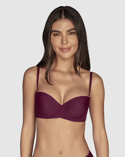 Brasier strapless de doble realce#color_430-vino