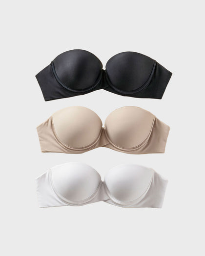 Brasier strapless de doble realce
