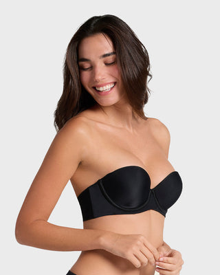 Brasier strapless Magic Up de doble realce que aumenta dos tallas de copa#color_700-negro