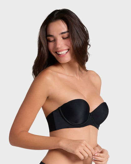 Brasier strapless Magic Up de doble realce que aumenta dos tallas de copa#color_700-negro