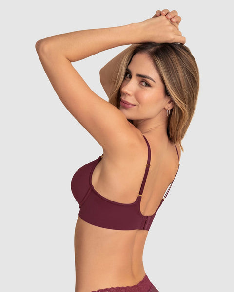 Brasier invisible de realce alto Memory Bra#color_382-vino-tinto