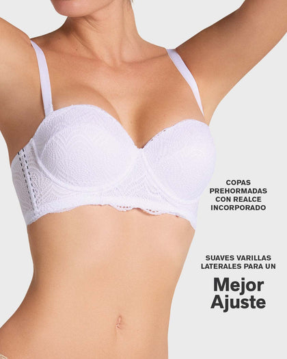 Brasier balconet de realce alto con máximo cubrimiento de espalda Special Fit#color_000-blanco