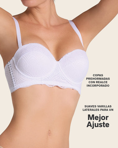 Brasier balconet de realce alto con máximo cubrimiento de espalda Special Fit#color_000-blanco